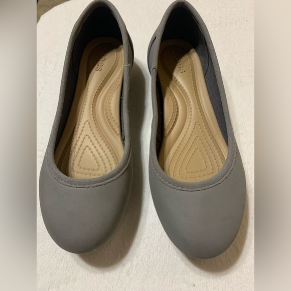 CROCS Shoes - 🦋 Crocs Women’s Marin Colorlite Gray Ballet Slip On Flats Size W7.